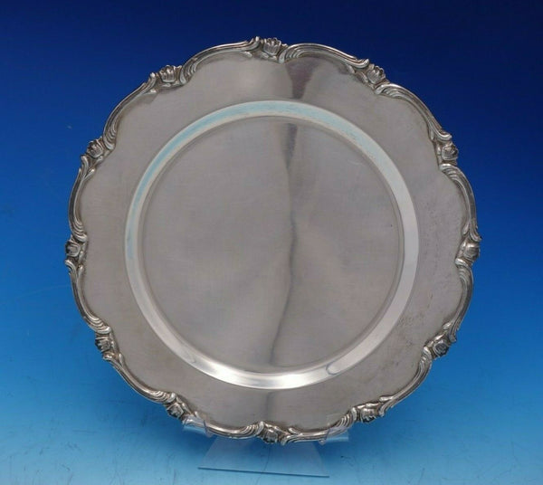 Water Lily by Camusso Peruvian Sterling Silver Charger Plate (#4696)