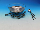 Pomegranate by Michael Aram Stainless Steel, Brass, Glass Bowl with Spoon - New