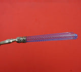 Austrian Sterling Silver Dessert Set 18pc Clear Glass Cobalt Blue Handles Woven