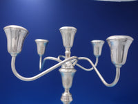 Towle Sterling Silver Candelabra Pair 5-Light #26-5T Weighted 14 1/2" (#7218)