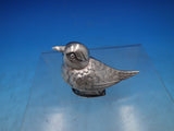 Portuguese Sterling Silver Spice Box Model of Bird with Hinged Base (#6654)