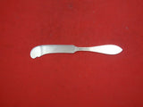 Antique Hammered by Shreve Sterling Butter Spreader flat handle mono "A" 5 3/4"
