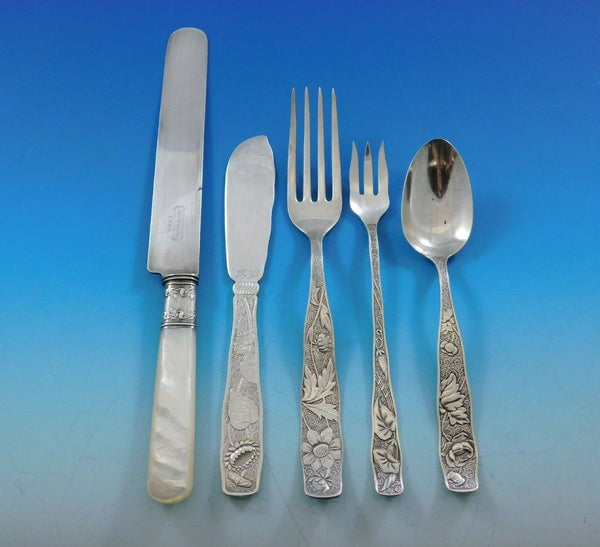 Orchids by Towle Sterling Silver Flatware Set 12 Service 68 pcs Multi-Motif