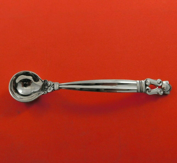 Acorn by Georg Jensen Sterling Silver Salt Spoon 4 5/8" Vintage