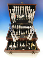 Queens by Birks Canada Sterling Silver Flatware Set Service 90 Pieces Dinner