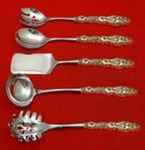 Lily By Frank Whiting Sterling Silver Hostess Serving Set HHWS 5pc Custom