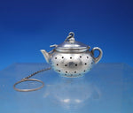 Sterling Silver Tea Ball in Tea Pot Shape 1 1/4" (#6839)