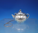 Sterling Silver Tea Ball in Tea Pot Shape 1 1/4" (#6839)