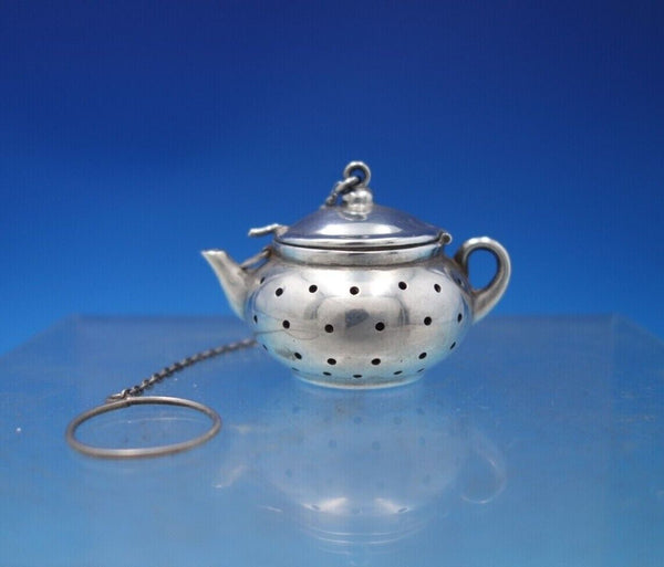 Sterling Silver Tea Ball in Tea Pot Shape 1 1/4" (#6839)