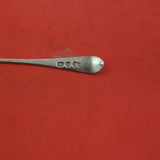 English Georgian Sterling Silver Salt Spoon Master w/engraved lion c.1771 London