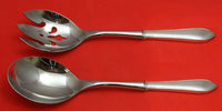Reeded Edge by Tiffany and Co Sterling Silver Salad Serving Set 2pc HHWS Custom