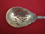 Les Six Fleurs by Reed and Barton Sterling Silver Ice Spoon Gold Washed 9 5/8"