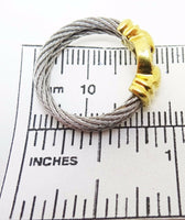 Charriol 18k Yellow and Steel Genuine Natural Diamond Ring (#J3230)