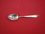 Soleil Gold By Lunt Sterling Silver Pierced Serving Spoon Original 8 3/8"