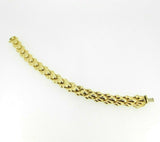 14k Yellow Gold Scallop Shell Link Bracelet (#J5065)