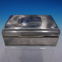 Estate English Silver Cigarette Box with Wood Lining by Walker & Hall (#4238)