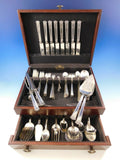 Pantheon by International Sterling Silver Flatware Set 8 Service 113 pcs L Mono