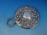 #10 Dominick & Haff 3 Piece Sterling Silver Floral Repousse Dresser Set (#4106)