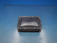 JB John Bettridge English Sterling Silver Vinaigrette Repousse Birmingham #6583