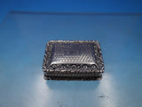 JB John Bettridge English Sterling Silver Vinaigrette Repousse Birmingham #6583