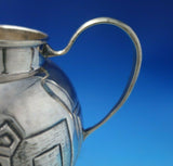 Mayan by DEB .900 Silver Mexican Water Pitcher w/ Scenes Designs c.1940 (#5621)