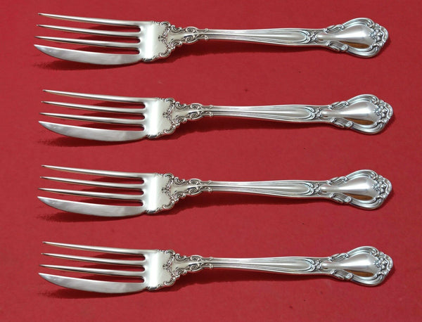 Chantilly by Gorham Sterling Silver Fish Fork Set 4pc AS Custom Made 7"