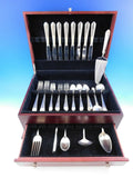 Early American Engraved by Lunt Sterling Silver Flatware Set 8 Service 46 pcs