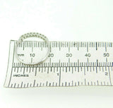 Antique Platinum Genuine Natural Diamond Anniversary Ring Band (#J4496)