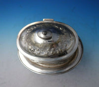 English Silverplate Biscuit Box Covered and Engraved 9" x 6 1/2" (#5613)