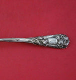 New Art by Durgin Sterling Silver Berry Spoon GW with Flowers 5.8 ozt. 9 1/2"