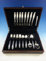 Silver Sculpture by Reed and Barton Sterling Silver Flatware Set 8 Service 42 Pc