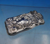 Sterling Silver Match Safe Floral 2 1/2" x 1 1/4" (#6561)