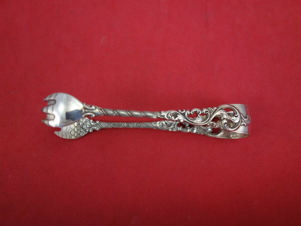 Dobbel Rokokko by Brodrene Lohne Norwegian Sterling Silver Sugar Tong 3 1/2"