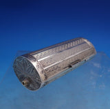 Austrian .935 Silver Compact with Gold Washed Interior Engraved 3 3/8" (#7011)