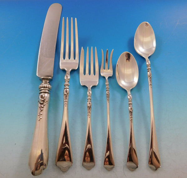 Nellie Custis by Lunt Sterling Silver Flatware Set Service 41 pieces Dinner