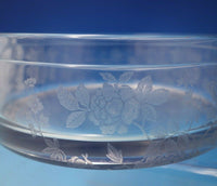 Hunt Sterling Silver Jar w/Stenciled Roses Butterfly and Chrysanthemum Lid #5319