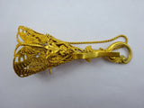 Gilt Bronze Tussie Mussie Posey Posy Holder with Large Butterflies (#J1283)