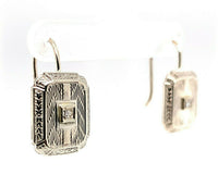 14k White Gold General Natural Diamond Earrings (#J5525)