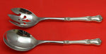 Memory Lane by Lunt Sterling Silver Salad Serving Set 2pc HHWS  Custom Made