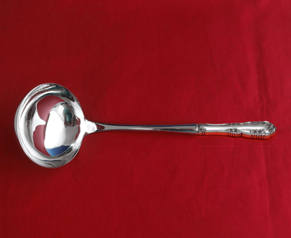 Wild Rose Old by International Sterling Silver Soup Ladle HH WS Custom 10 1/2"