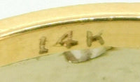 14k Gold Retro Eternity Ring Band with .20ct Genuine Natural Diamonds (#J4117)