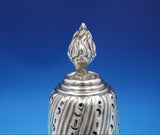 Lee and Wigfull English Victorian Sterling Silver Muffineer Large Fluted (#4894)