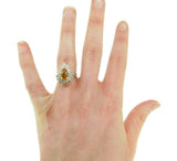 14k Gold 1.68ct Genuine Natural Precious Topaz and 3/4ct Diamond Ring (#J4730)