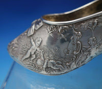 German Sterling Silver Figurine Shoe with Winged Cherubs Angels 4.8 ozt. (#6466)