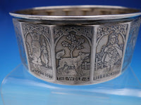 William Kerr Sterling Silver Nursery Rhyme Child's Plate and Bowl Set (#4378)