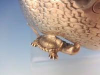 Wood & Hughes Sterling Silver Terrapin Bowl w/Figural Snapping Turtles (#0050)