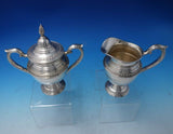 Gadroon by Rogers Sterling Silver Coffee Set 3pc Coffee Sugar Creamer (#5230)