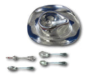 Grande Baroque Wallace Sterling Serving Set 4pc + Cowboy Hat Chip Dip Gift Set