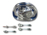 Grande Baroque Wallace Sterling Serving Set 4pc + Cowboy Hat Chip Dip Gift Set