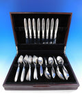 Cactus by Georg Jensen Danish Sterling Silver Flatware Set Service 48 pcs Dinner